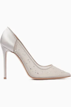 ANDREA WAZEN Lore Glitz 105 Pumps in Mesh & Satin