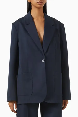 12 STOREEZ Loose-fit Blazer in Cotton-twill