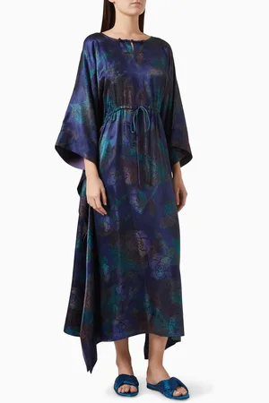Giorgio Armani Printed Tie-up Kaftan