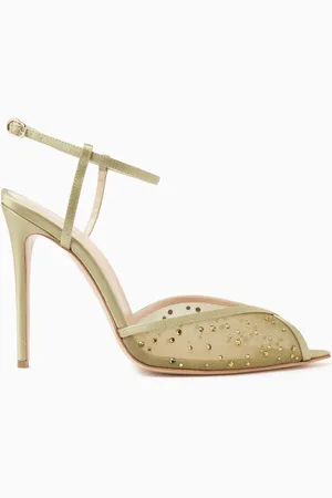 ANDREA WAZEN Katy Glitz 105 Sandals in Mesh