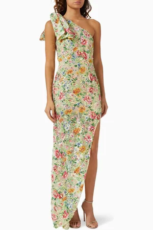 ELLIATT Starla Sequin High-low Gown in Mesh