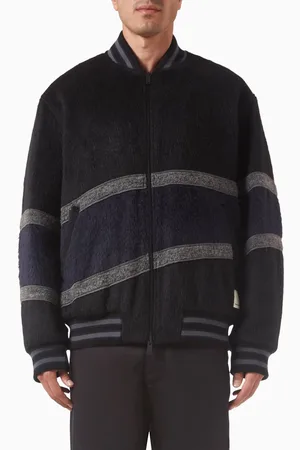 Emporio Armani Bomber Jacket in Wool-blend