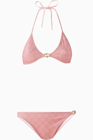 Gucci Halterneck Bikini Set in GG Jersey