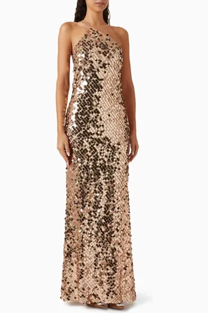 The Sei Paillette Sequin-embellished Gown in Mesh