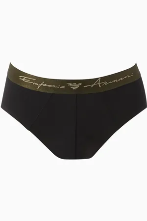 Emporio Armani Logo Briefs in Stretch Modal