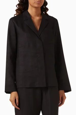 12 STOREEZ Pyjama-style Shirt in Linen