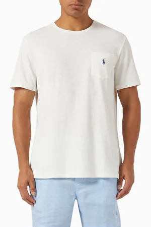 Ralph Lauren Polo Pony T-shirt in Cotton & Linen
