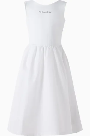 Calvin Klein Flared Dress in Viscose-blend