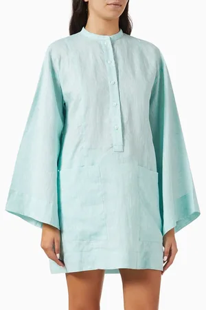 Bondi Born Leiden Tunic Dress in Linen