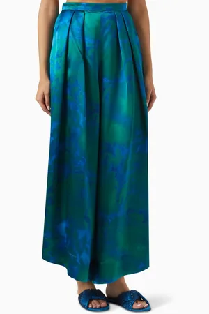 Giorgio Armani Wide-leg Pants in Satin