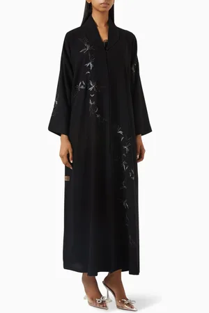 Rauaa official Thread-embroidered Abaya
