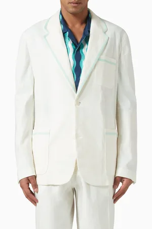 Casablanca Single-breasted Blazer in Linen