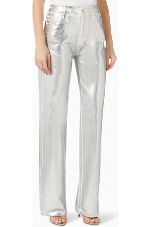 Armani Exchange Shiny Relaxed Jeans in Denim