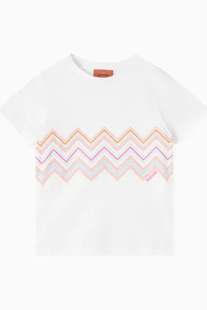 Missoni Chevron Print T-shirt in Cotton