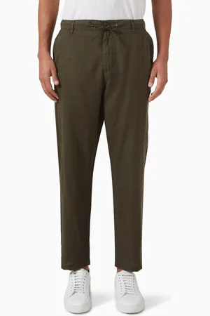 SELECTED Cropped Pants in Linen-blend