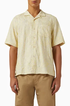 A KIND OF GUISE Gioia Paisley-embroidered Shirt in Linen-blend