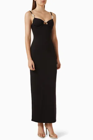 Normaillot Faux-pearl Embellished Underwired Maxi Dress
