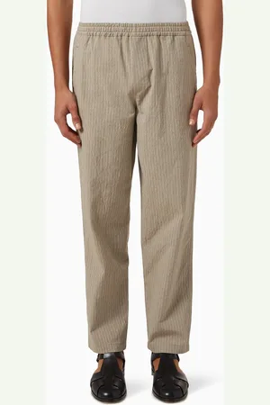 Wax London Tyne Chalk Stripe Pants in Cotton-blend