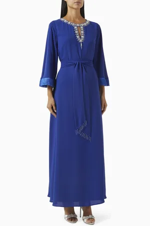 Eleganza Exclusive Bead-embellished Fringe Kaftan