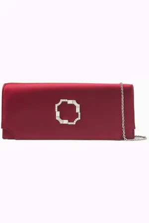 MALONE SOULIERS Vivien Clutch in Satin