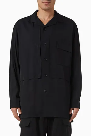 Y-3 Long-sleeved Shirt in Rayon Twill