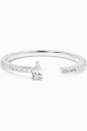 PERSÉE Hera Open Pear Diamond Ring in 18kt Gold