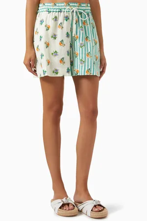 ALÉMAIS Ref Printed Shorts in Linen