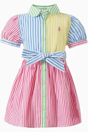 Ralph Lauren Striped Shirt Dress in Cotton