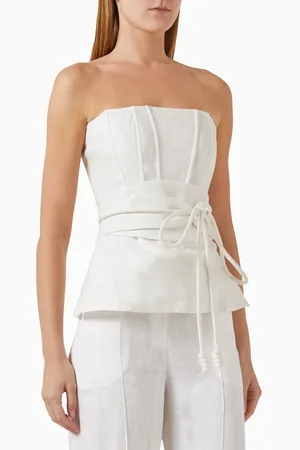 Andres Otalora Tum Top in Linen