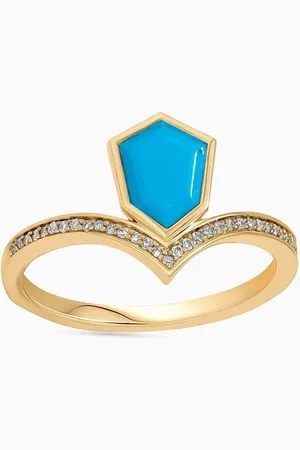 Damas Spring Turquoise Ring in 18kt Yellow