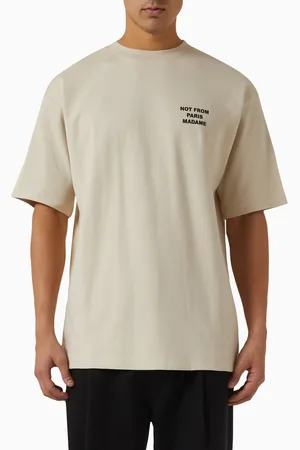 Drôle de Monsieur Le T-shirt Slogan in Cotton