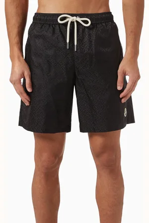 Moncler Logo Drawstring Swim Shorts