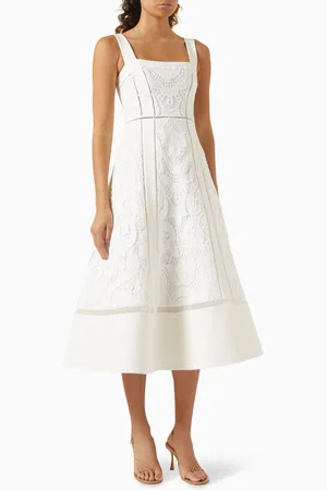 ALEXIS Kensington Embroidered Midi Dress