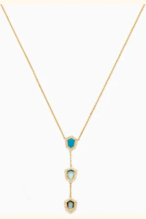 Damas Spring Crystal Necklace in 18kt Yellow