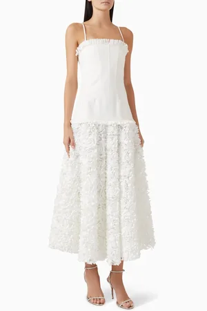ALEXIS Maitland 3D Petal Dress in Cotton Blend
