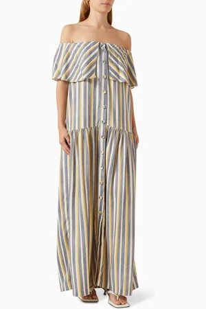 Adriana Degreas Golden Age Off-shoulder Maxi Dress