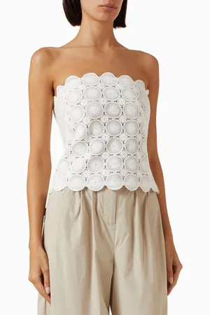 St Agni Doily Crochet Top in Organic Cotton