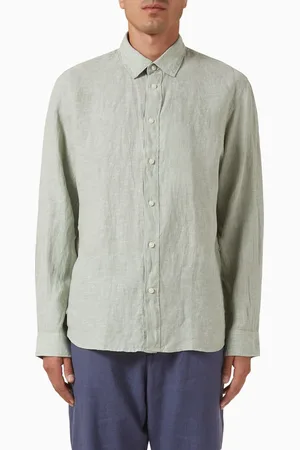 SELECTED Long-sleeve Shirt in Linen
