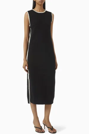 Varley Dwight Tank Knit Midi Dress in Cotton