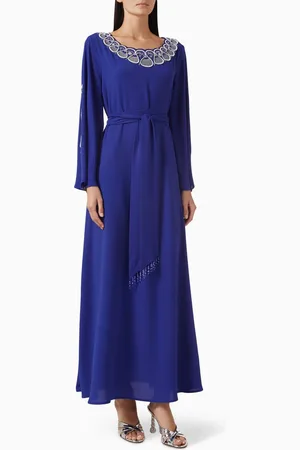 Eleganza Exclusive Bead-embellished Belted Kaftan