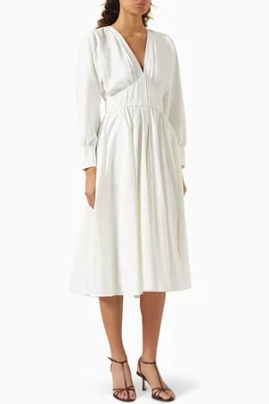 ALEXIS Viro Midi Dress in Cotton Blend