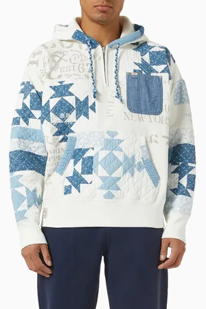 Ralph Lauren Patchwork Hoodie in Fleece