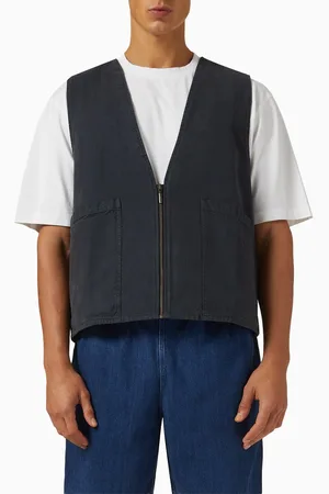 A KIND OF GUISE Arun Zip Vest in Cotton-canvas