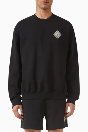 Casablanca Pearl Diamond-patch Sweatshirt in Cotton