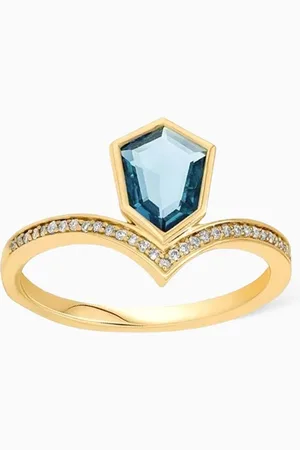 Damas Spring Topaz & Diamond Ring in 18kt Yellow
