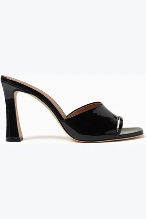 MALONE SOULIERS Roxanne 90 Mules in Patent Leather