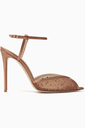 ANDREA WAZEN Katy Glitz 105 Sandals in Mesh