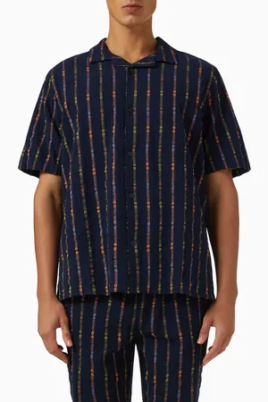 Wax London Didcot Stripe Shirt in Cotton-blend