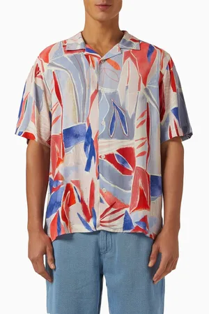 Wax London Didcot Abstract Shirt in Viscose