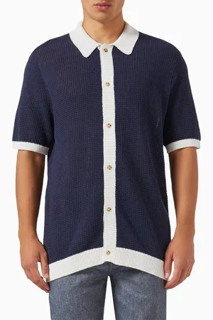ONIA Button-up Sweater in Linen-knit